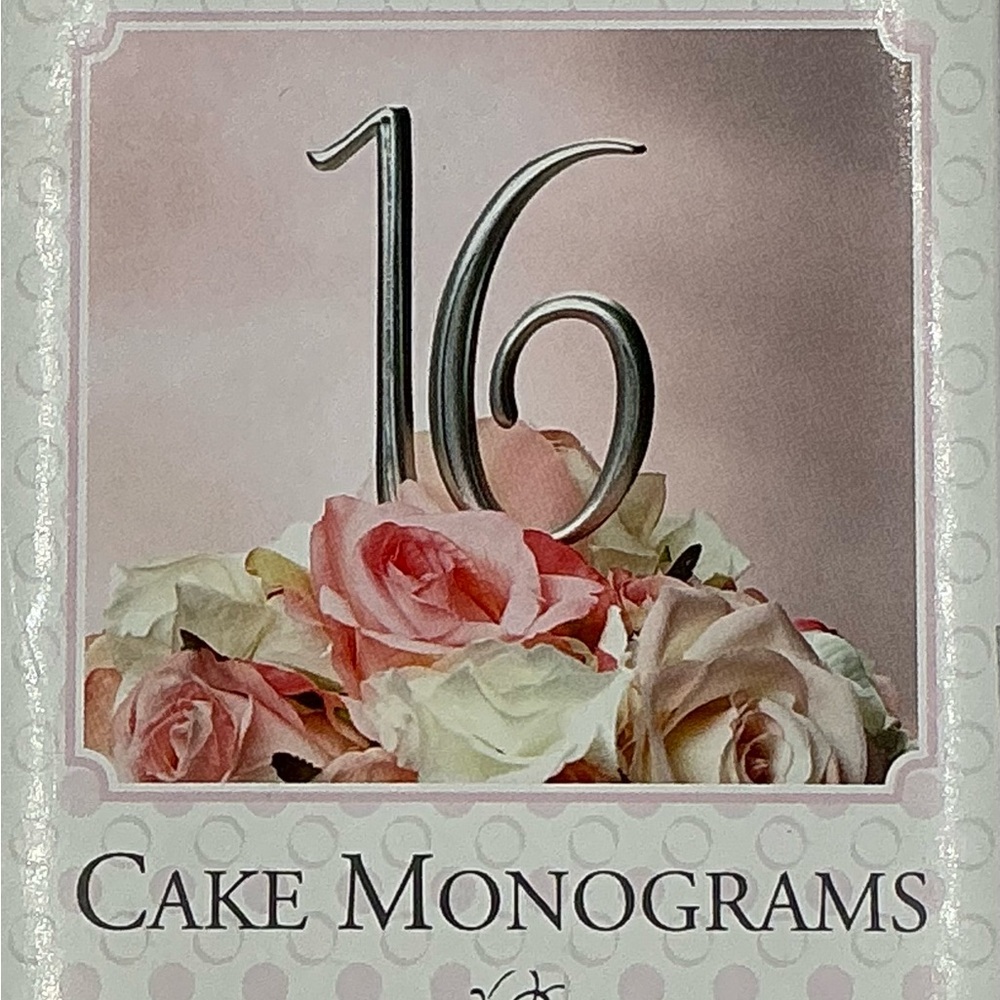 🪷Lillian Rose🌹Number Cake monograms Topper
